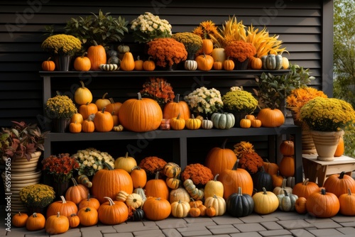 Fall Harvest Porch Decor
