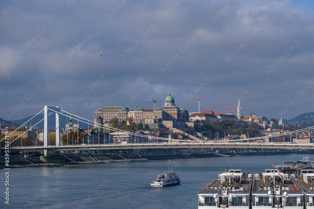 View on Buda castle in Budapest, Hungary