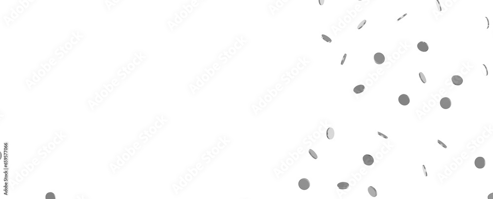 silver confetti falling down isolated on transparent background. silver confetti falling down isolated on transparent background.