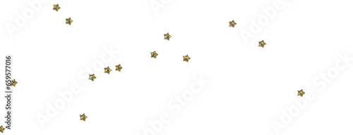 Canvas Print Drifting Christmas Stardust: Captivating 3D Illustration of Descending Stardust