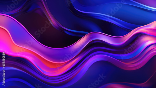 Wallpaper Mural Neon liquid background for product presentation, business, mockup template abstraction, backdrop Torontodigital.ca