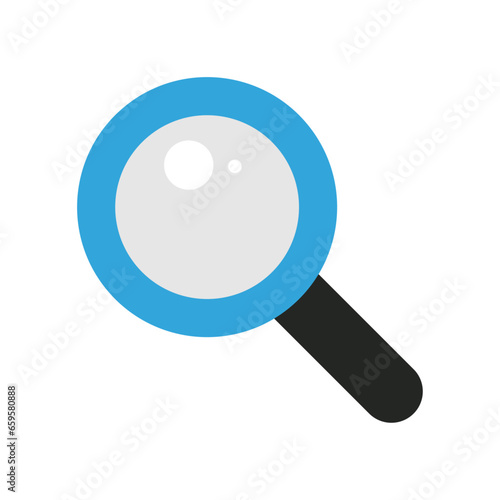 cartoon search icon vector illustration