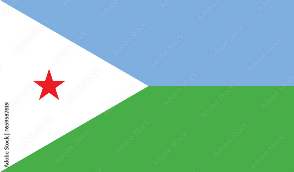 FLAG OF DJIBOUTI FLAG OF DJIBOUTI