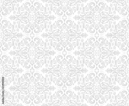 Classic seamless vector pattern. Damask orient ornament. Classic vintage light background. Orient pattern for fabric, wallpapers and packaging