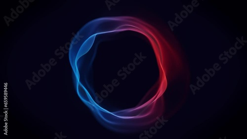 3D three dimensional abstract circular digital cyber mesh wave design background