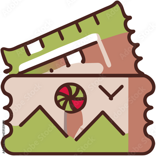This is an illustration icon of a Japanese shrine that is famous for being the place of worship. generative AI