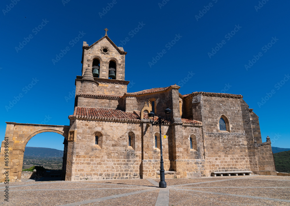 Frias church San Vicente in Burgos province Castile and Leon Spain     