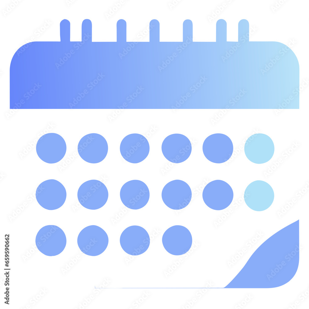 Calendar flat icon. Vector blue pictogram isolated on white. Generative AI Calendar flat icon. Vector blue pictogram isolated on white. Generative AI