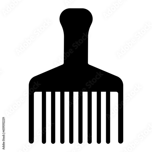 Solid Hair brush icon