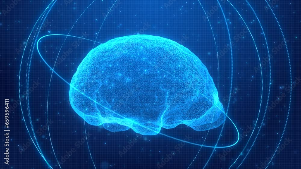 3D Electric Brain: A Futuristic Neural Network with Glowing Neurons and Cyber Connectivity 3D Electric Brain: A Futuristic Neural Network with Glowing Neurons and Cyber Connectivity