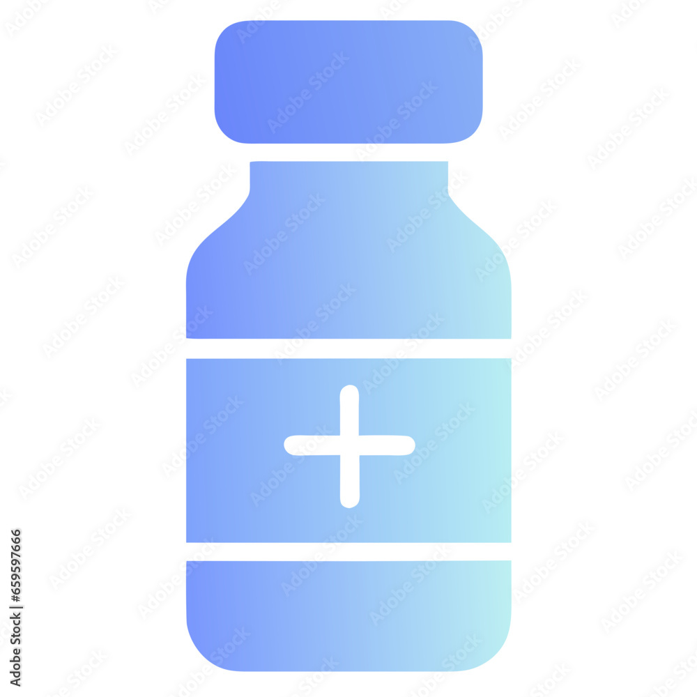 Medical bottle flat icon. Medicine vector illustration isolated on white. Pharmacy gradient style design, designed for web and app. Eps 10. generative AI Medical bottle flat icon. Medicine vector illustration isolated on white. Pharmacy gradient style design, designed for web and app. Eps 10. generative AI