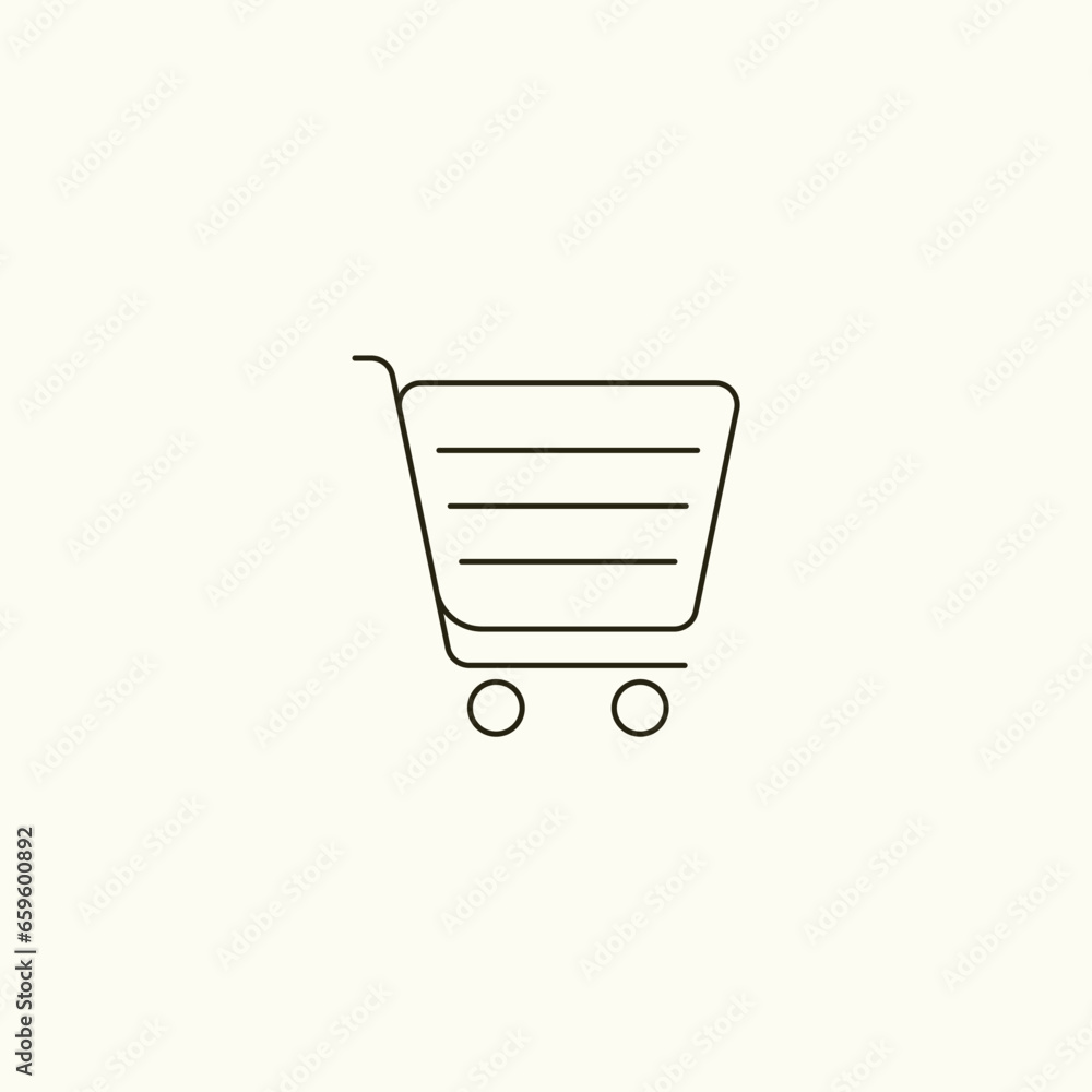 Modern Shopping Cart Icon for E-commerce and Online Shopping - Retail Technology, Digital Commerce, and Add to Cart Symbol for Web and Mobile Apps Modern Shopping Cart Icon for E-commerce and Online Shopping - Retail Technology, Digital Commerce, and Add to Cart Symbol for Web and Mobile Apps