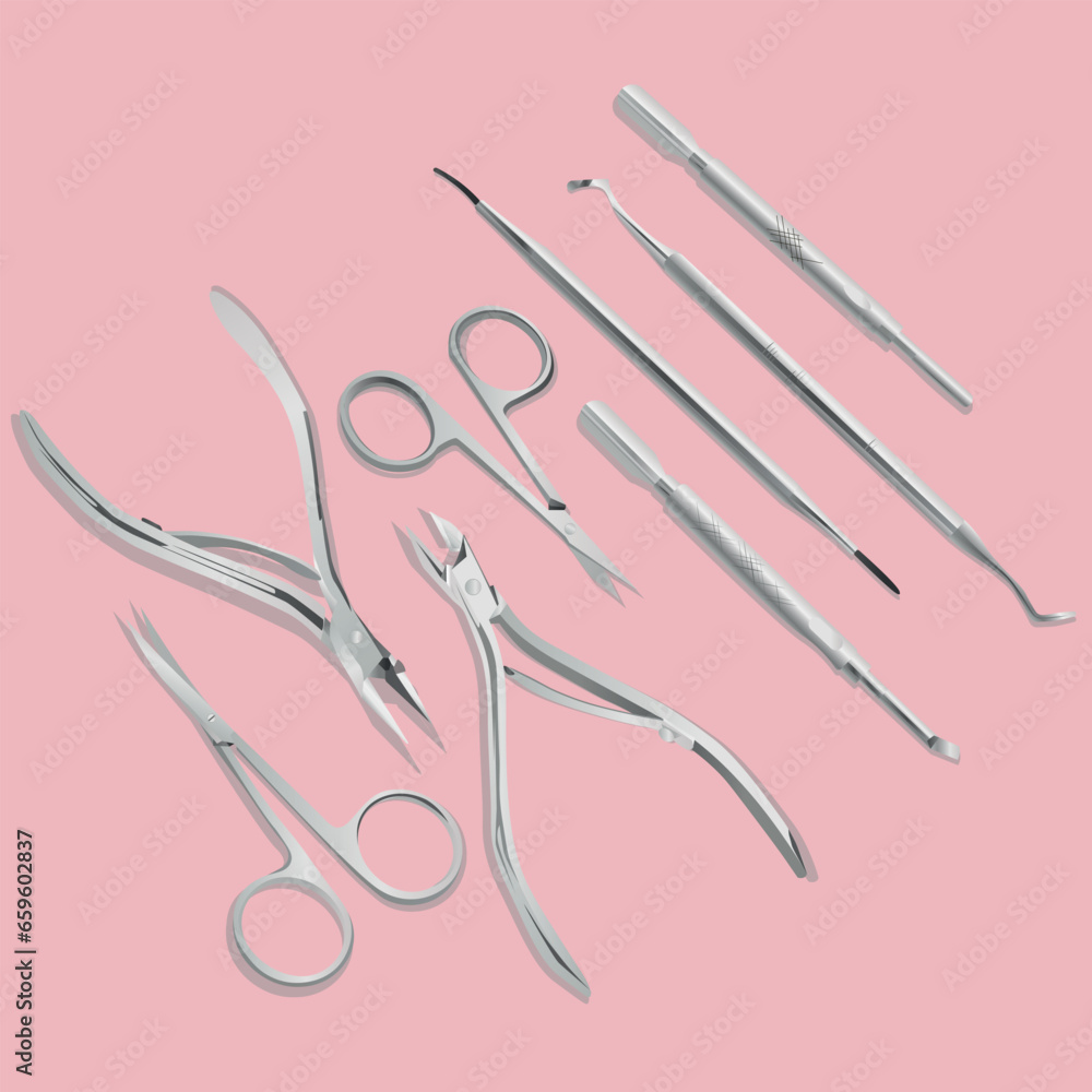 Are cosmetic tools for manicure and pedicure Are cosmetic tools for manicure and pedicure