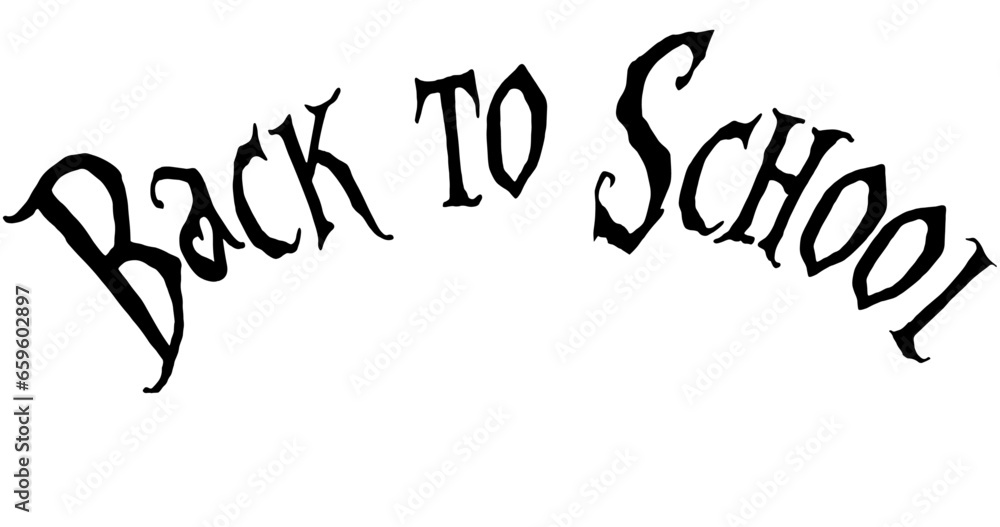 Back to school text sign illustration on white background Back to school text sign illustration on white background