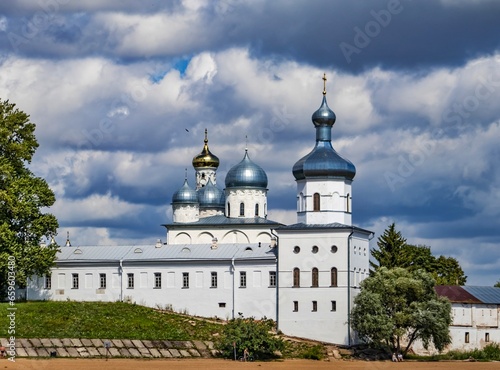 Yuriev Monastery in Veliky Novgorod, a male monastery of the Russian Orthodox Church in honor of the Great Martyr George, one of the oldest in Russia
