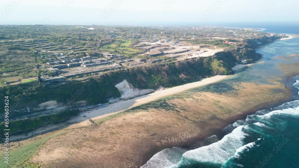 Aerial view of Pandawa Beach in Bali, Indonesia Aerial view of Pandawa Beach in Bali, Indonesia