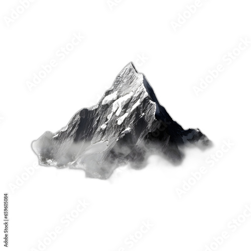 Mountain isolated on transparent or white background
