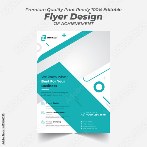 Creative Marketing Strategy Modern Flyer Design Template 