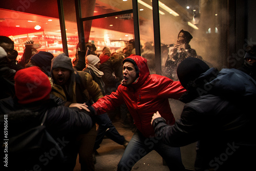 Rioters Looting Stores During Holiday Season