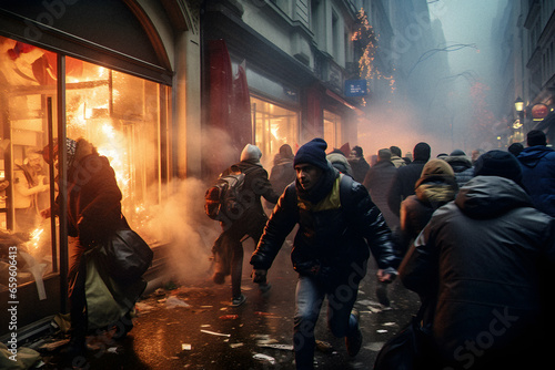 Rioters Looting Stores During Holiday Season © Aaron Wheeler