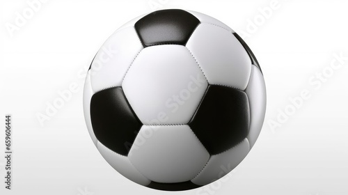 soccer ball on white 