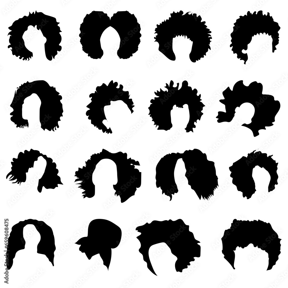 Afro Woman Hair SVG, Afro women svg, Afro Girl Svg, Afro black girl ...