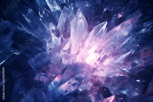 a close-up of a crystal