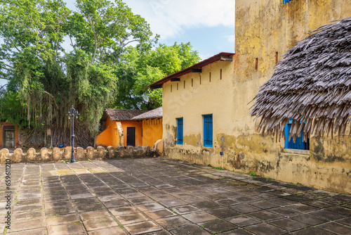 Part of the fortification of the prison on the Changuu Island. Zanzibar, Tanzania photo