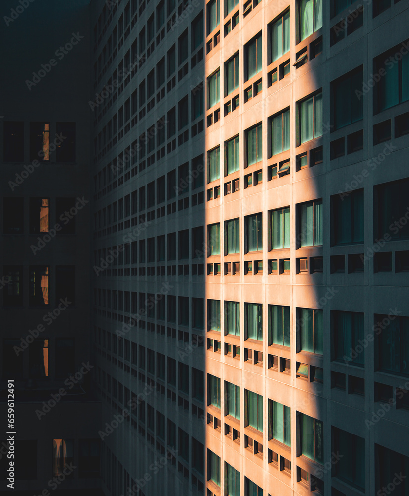 Obraz premium Cinematic sunset