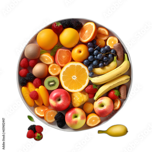 Fruit pit isolated on transparent or white background