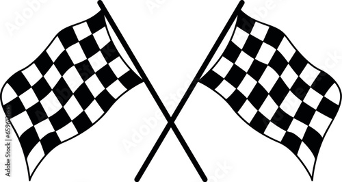 double crossed checkered flags eps vector file racing flag motorbike racing , car racing flag ,Finnish line flag