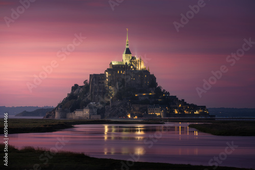 Tramonto Mont Saint-Michel
