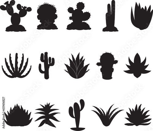 Fényképezés Agaves Eps, Agave bundle Eps, agaves vector files, Plant Eps, nature cactus Eps