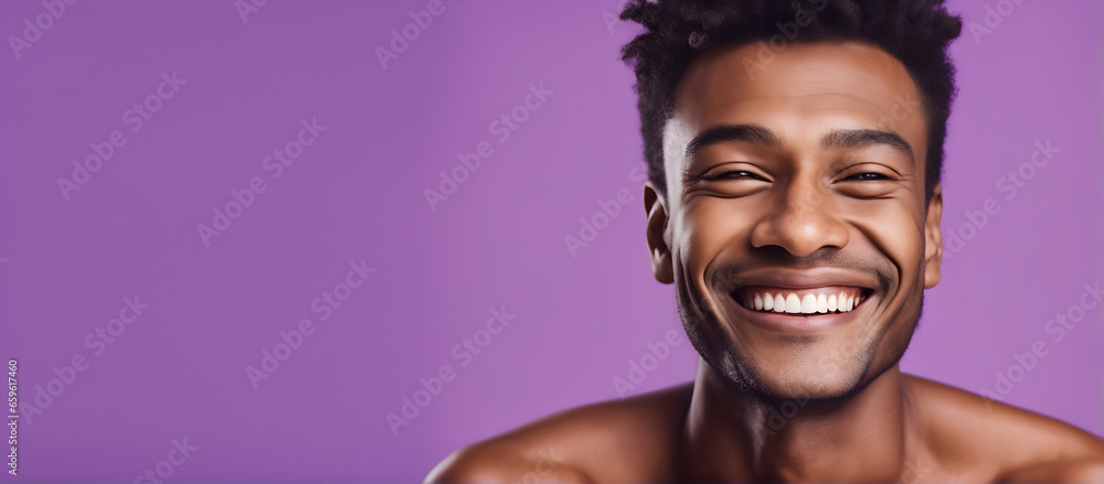 Portrait of a smiling handsome man on a solid color background Portrait of a smiling handsome man on a solid color background