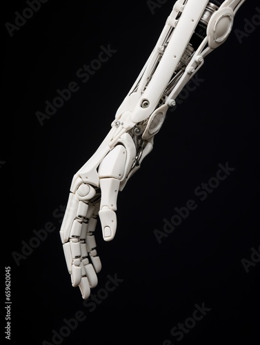 Model a hand prosthesis. 3D printing technology being used in a medical context. © wojciechkic.com