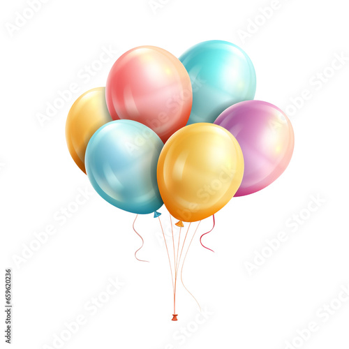 Balloons illustration isolated on white background  no background  png