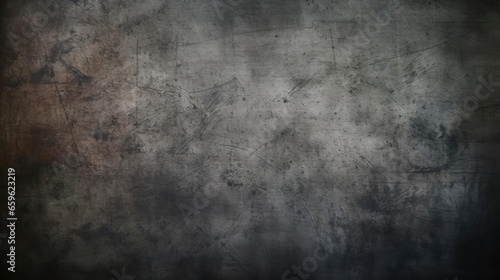 Gray grunge background with scratches  © Fred