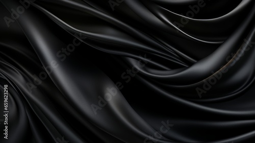 black silk background ai generated