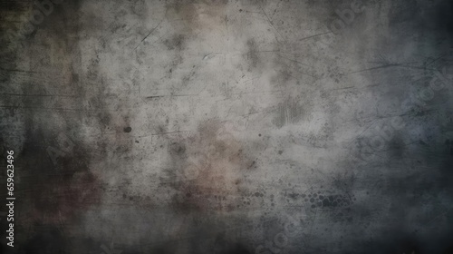 Gray grunge background with scratches  photo