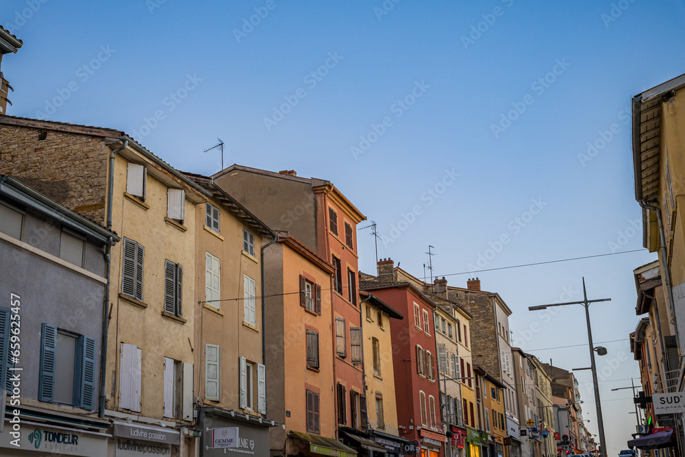 Rue Nationale à Villefranche-sur-Saône