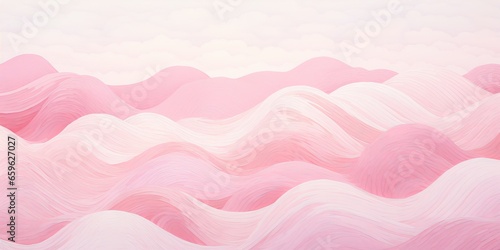 Abstraction of a mountain range in light pink barbiecore plastic jelly. design in a bold, vibrant, and feminine fuchsia. Feminine and brightly colored wallpaper or backdrop texture.