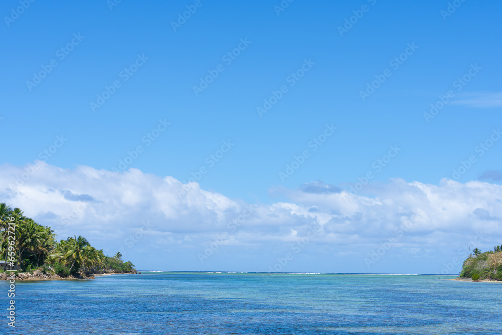 Beach on mainland side of Yanuca Island