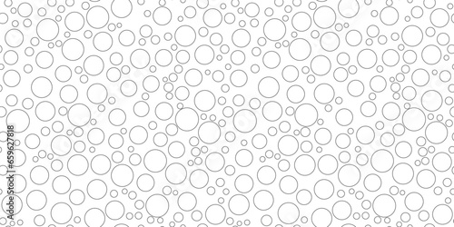 Bubbles soda seamless pattern. white color soap texture.