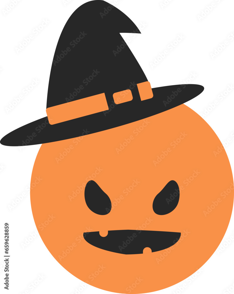 Halloween Witch Ghost Icon
