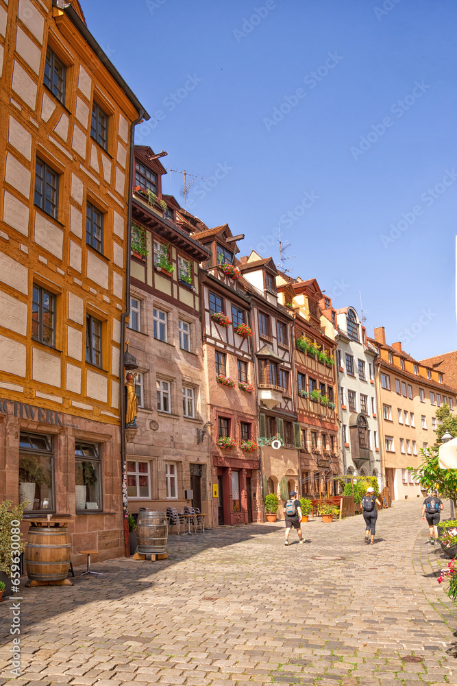 view of Nuremberg on a sunny summer day