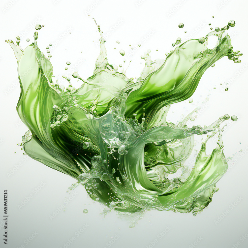 Green Liquid Splash Green Liquid Splash