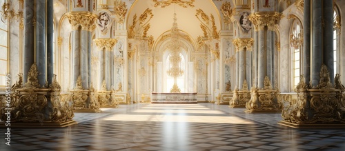Winter Palace interior in St Petersburg Russia photo