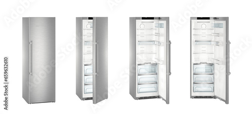 Schilderij op canvas Freezer on a white background