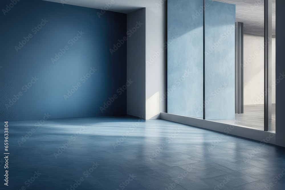 beautiful original background image of an empty space in blue tones with a play of light and shadow beautiful original background image of an empty space in blue tones with a play of light and shadow
