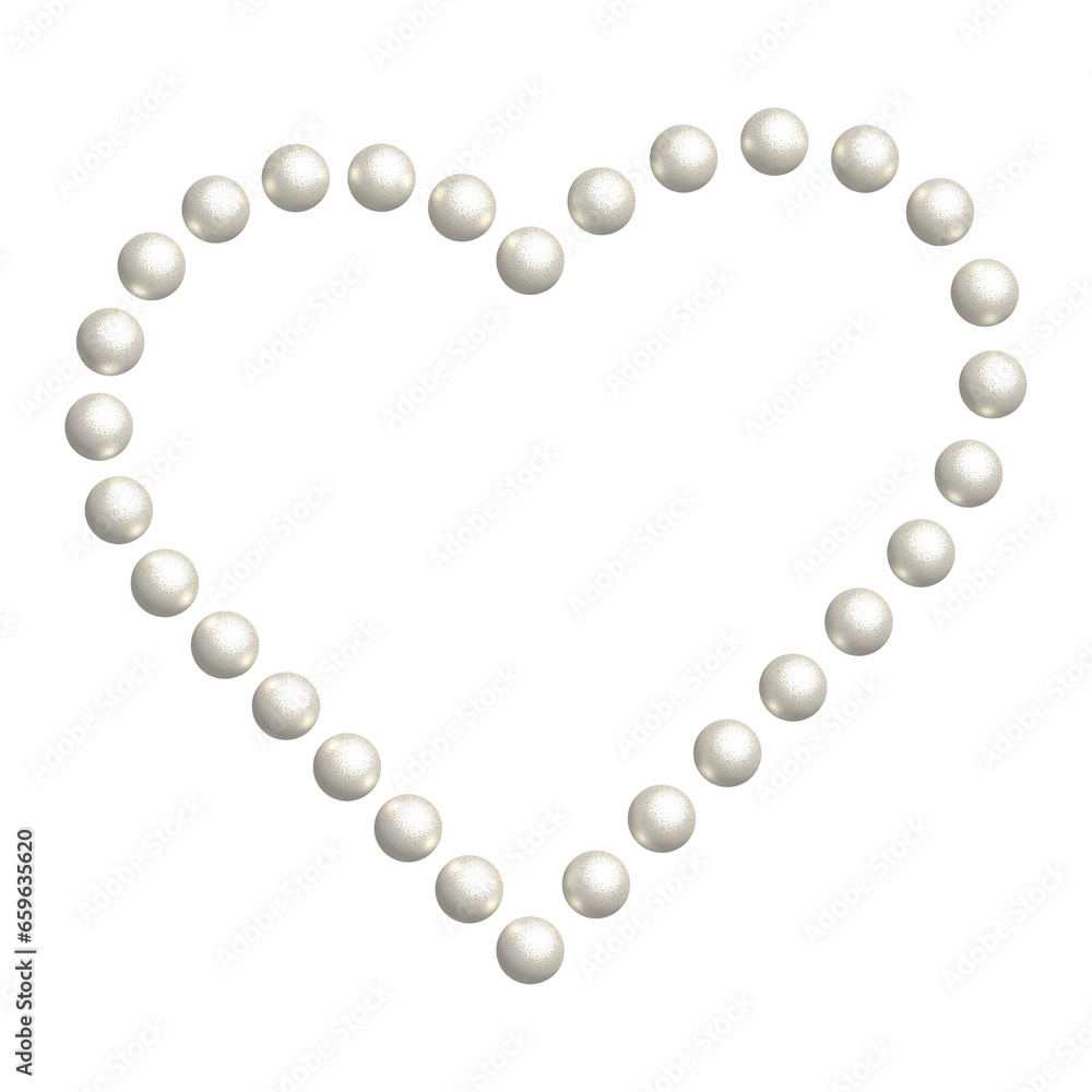 Pearl heart png